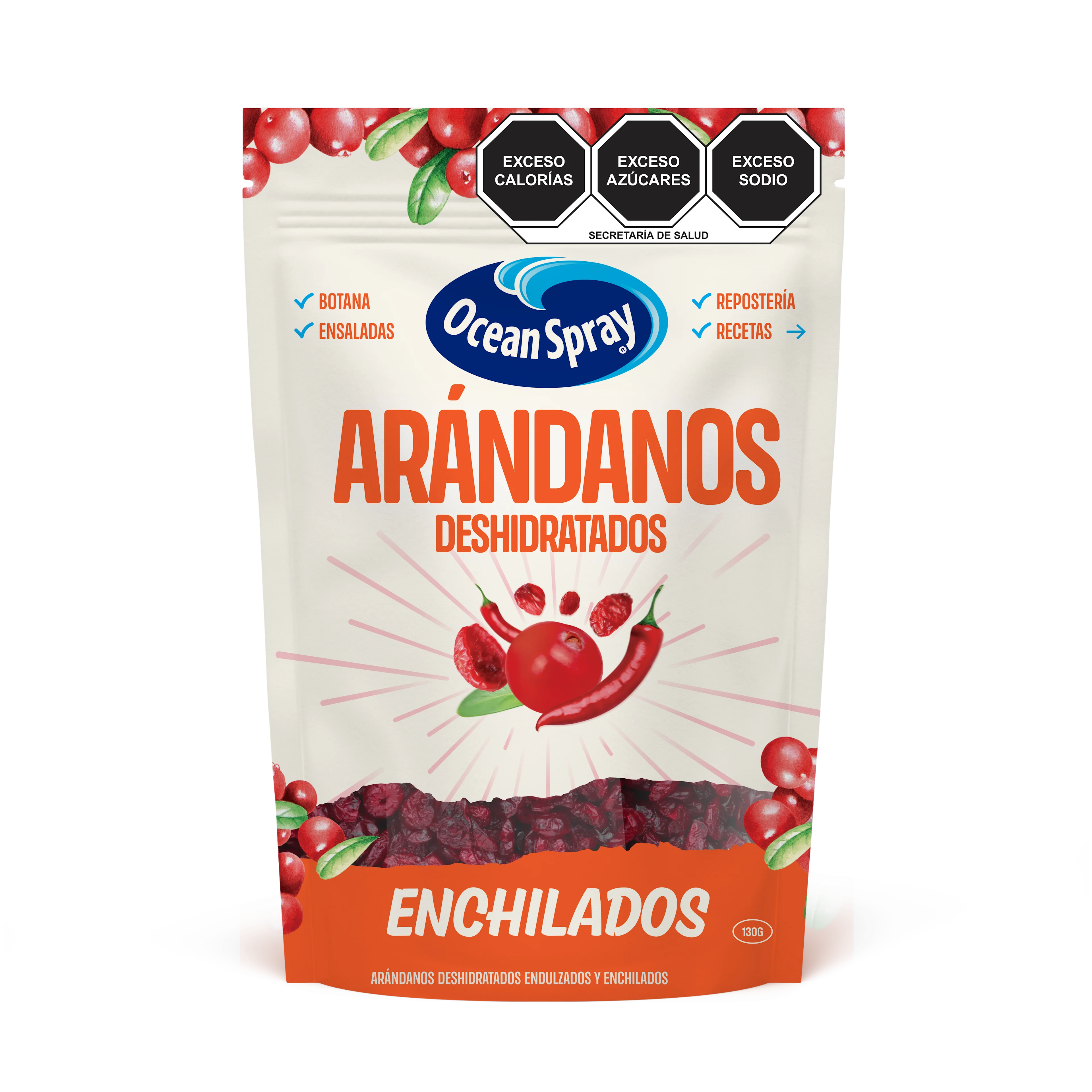 Craisins® cranberries deshidratados reducidos en azúcar 130g